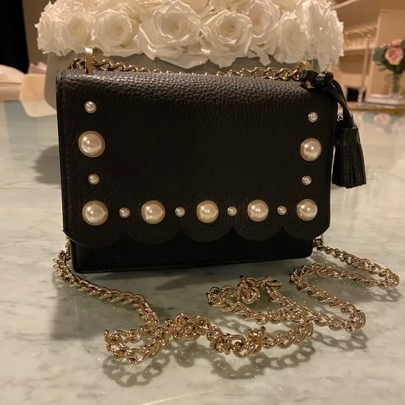 kate spade | Bags | Kate Spade Black Hayes Street Pearl Bag  display picture 3